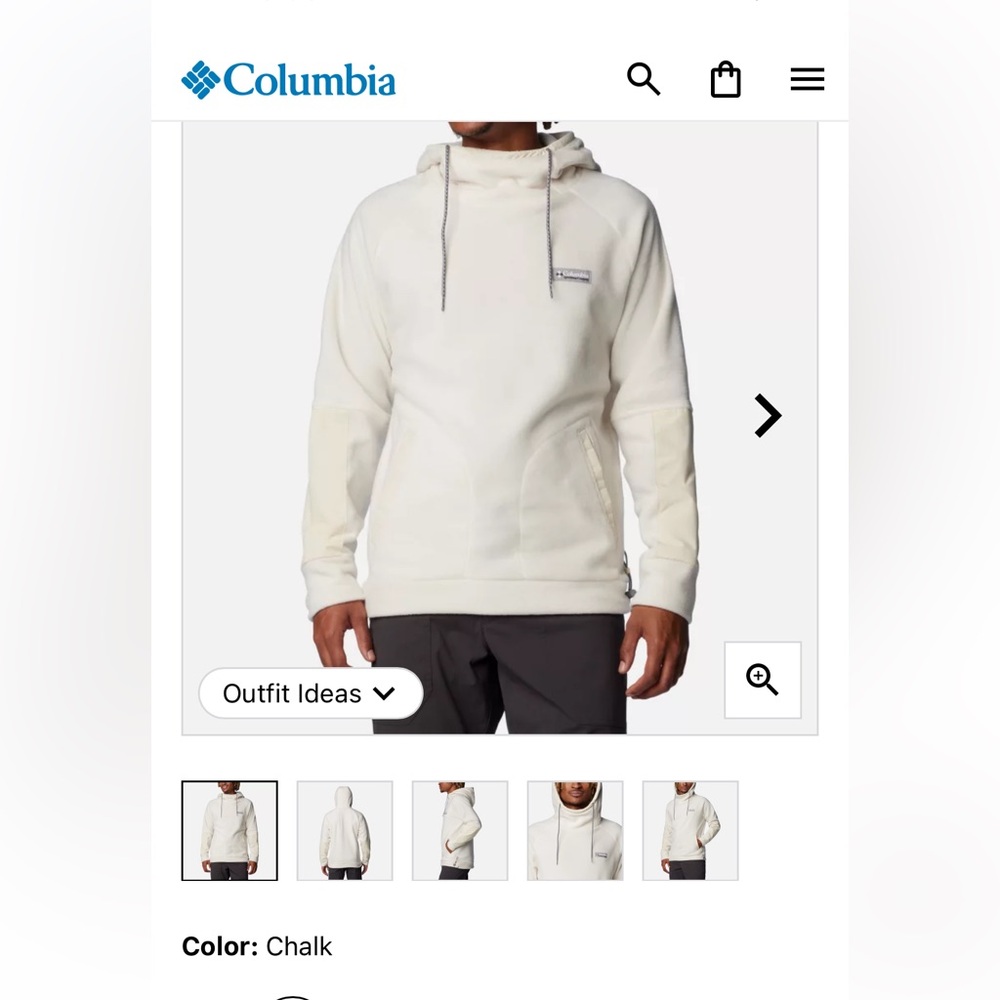 Men’s Columbia Fleece Hoodie- GREY // Size M // NEW W/T  //Spring Clearout!